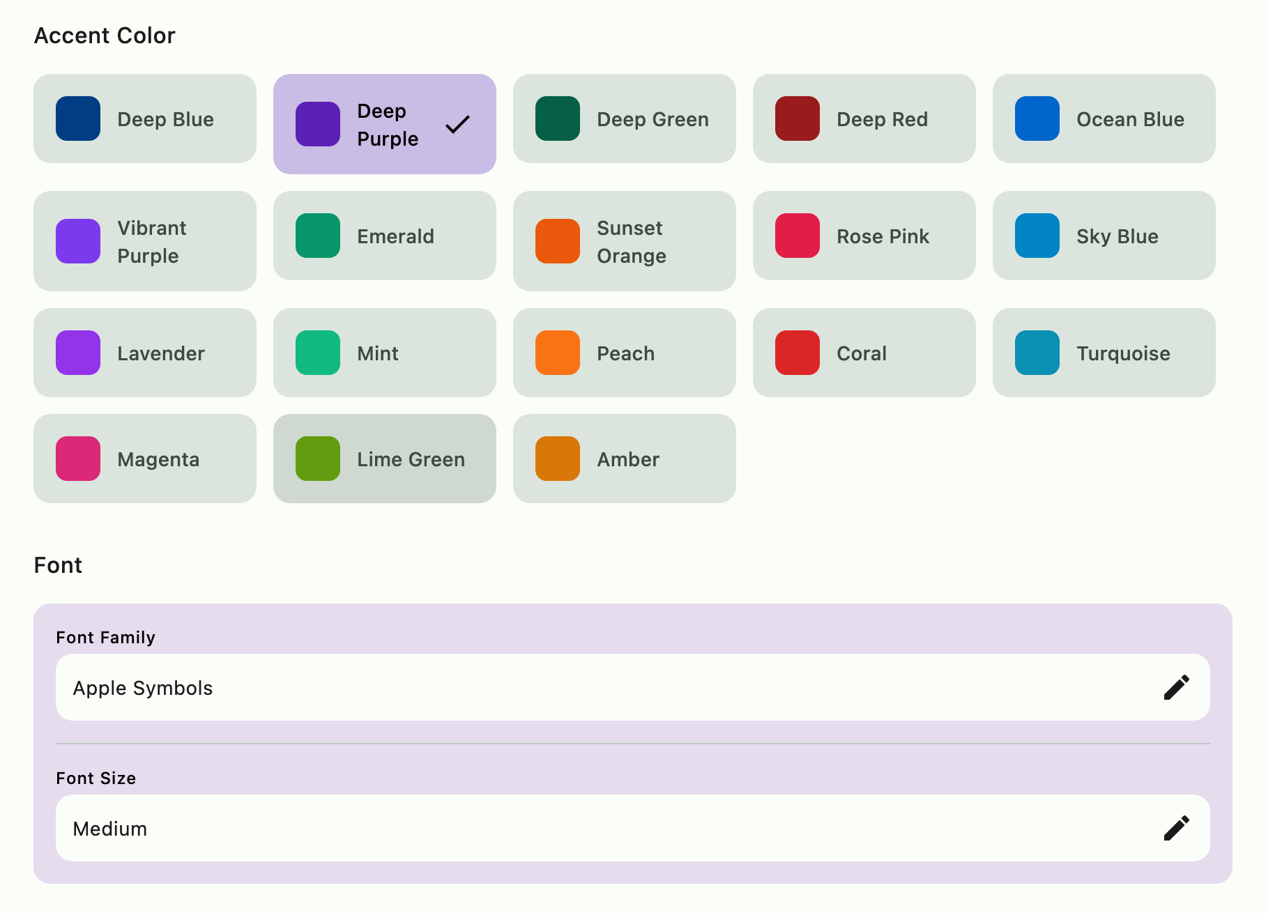 Customize accent colors in Askimo